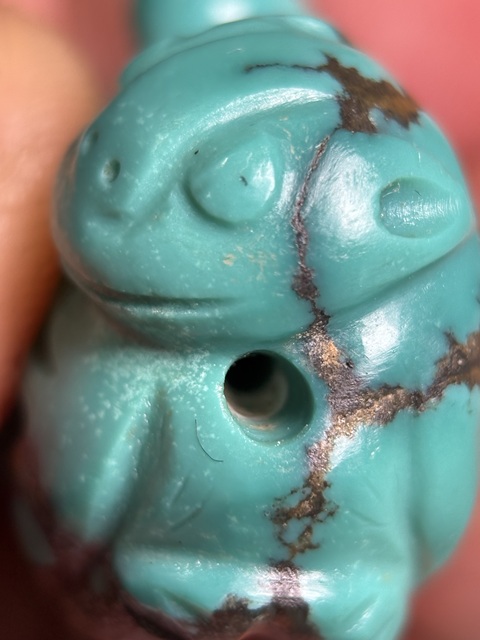 古玩玉器中古綠松石瑞獸拍賣，當前價格16800元