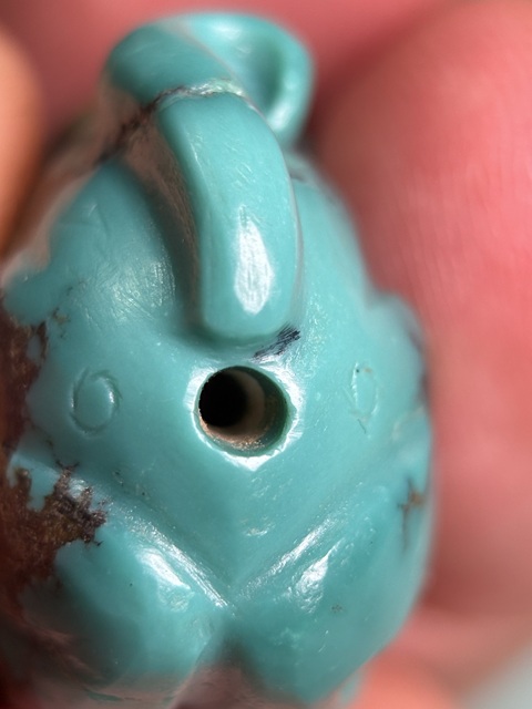 古玩玉器中古綠松石瑞獸拍賣，當前價格16800元