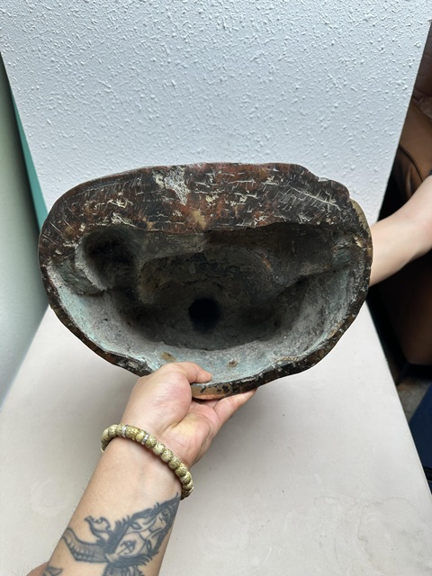 古玩銅器明代帶罐彌勒佛真品鑒賞圖