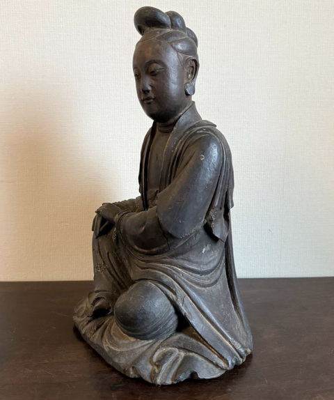 古玩雜項木雕像真品鑒賞圖