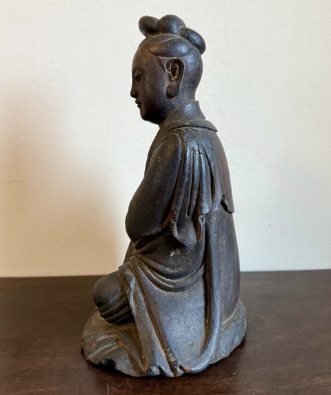 古玩雜項木雕像真品鑒賞圖