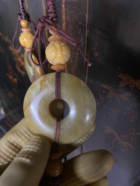 古玩玉器岫玉雕“平安扣”真品鑒賞圖