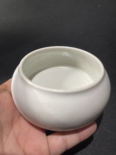 古玩陶瓷白釉洗真品鑒賞圖
