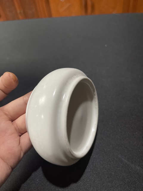 古玩陶瓷白釉洗真品鑒賞圖
