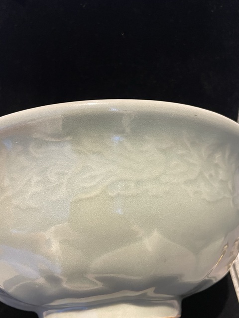 古玩陶瓷青瓷大碗真品鑒賞圖