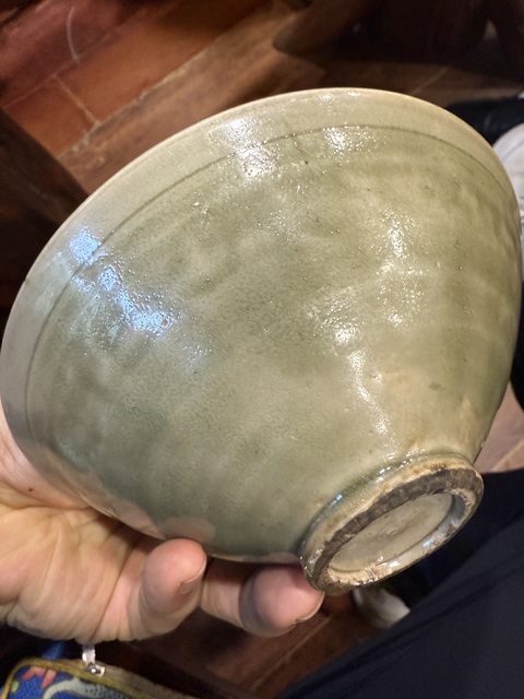 古玩陶瓷耀州窯青釉碗真品鑒賞圖