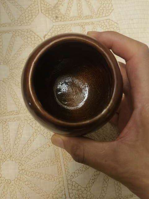 古玩陶瓷民國褐釉罐真品鑒賞圖