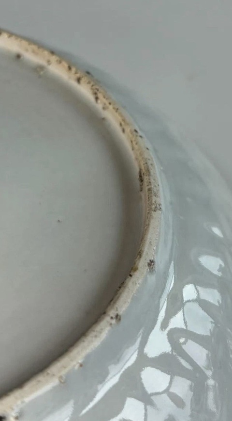 古玩陶瓷明晚期 青花盤真品鑒賞圖