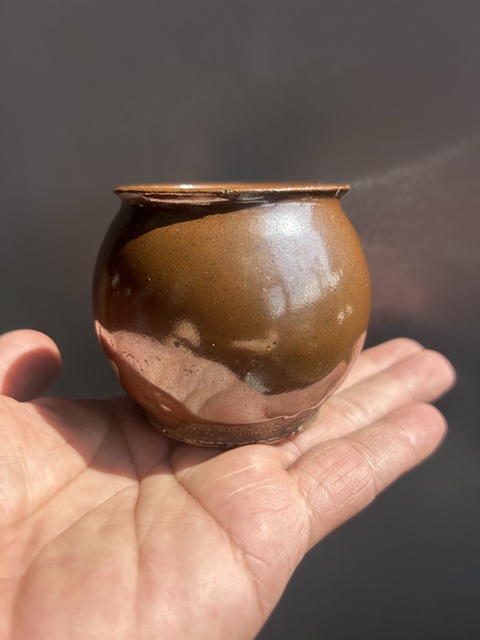 古玩陶瓷紅耀州水丞真品鑒賞圖