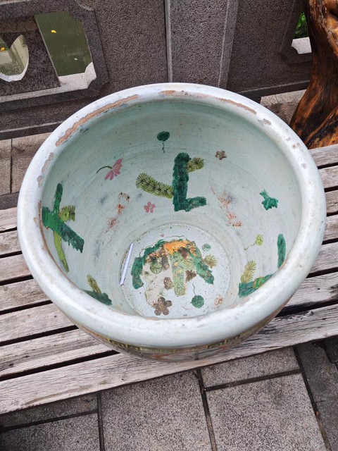 古玩陶瓷刀馬人缸真品鑒賞圖