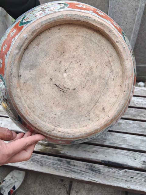 古玩陶瓷刀馬人缸真品鑒賞圖