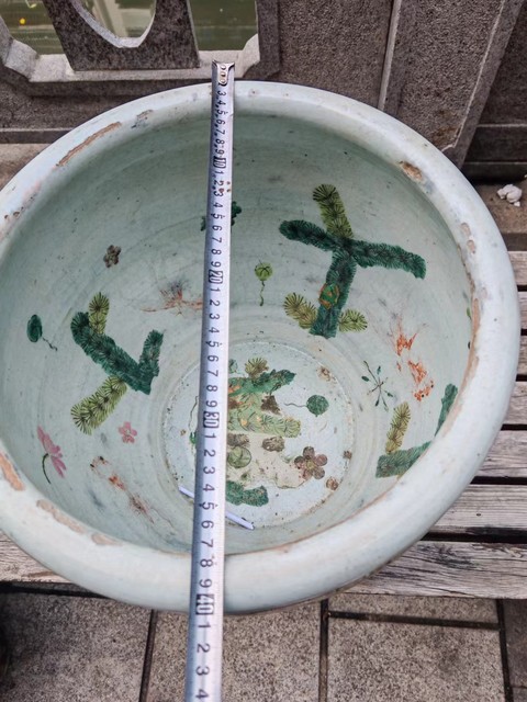 古玩陶瓷刀馬人缸真品鑒賞圖