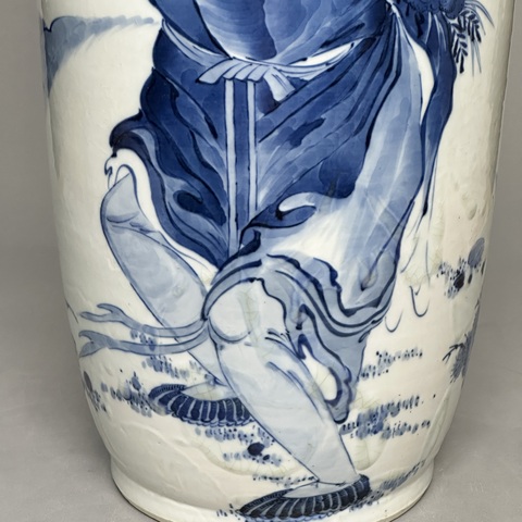 古玩陶瓷清光緒 劉海戲金蟾棒槌瓶真品鑒賞圖