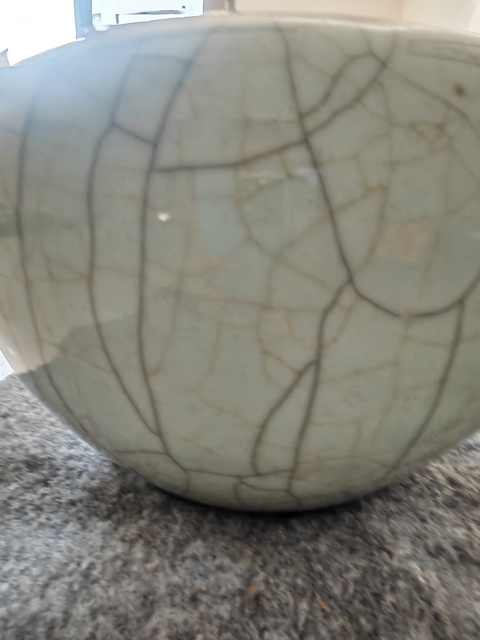 古玩陶瓷哥釉水呈真品鑒賞圖