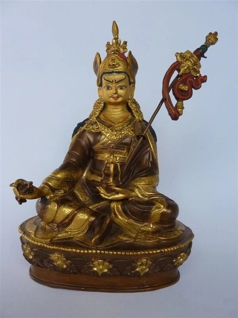 古玩銅器蓮花生大師真品鑒賞圖