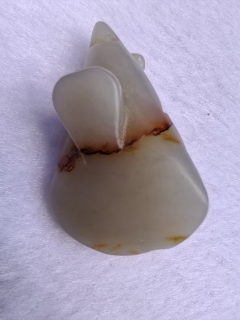 古玩玉器玉鼠墜真品鑒賞圖