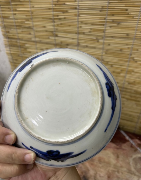 古玩陶瓷青花風(fēng)景人物紋盤真品鑒賞圖