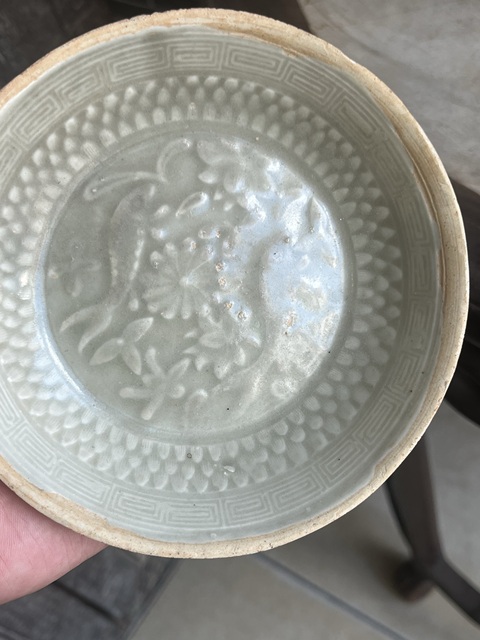 古玩陶瓷青白釉雙魚洗真品鑒賞圖