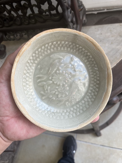 古玩陶瓷青白釉雙魚洗真品鑒賞圖