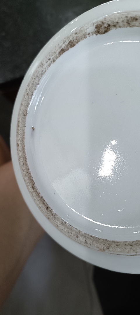 古玩陶瓷綠釉壓道粉彩花卉紋將軍罐真品鑒賞圖