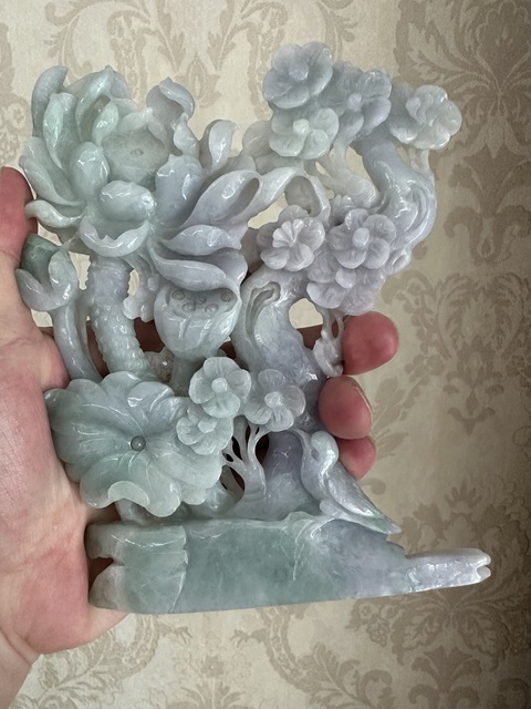 古玩雜項翡翠擺件真品鑒賞圖