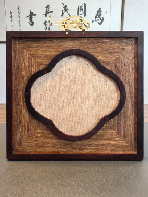 古玩陶瓷民國(guó)細(xì)路粉彩花鳥(niǎo)瓷板真品鑒賞圖