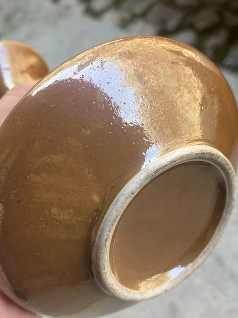 古玩陶瓷醬釉小賞瓶真品鑒賞圖