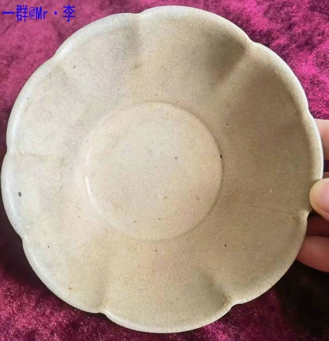 古玩陶瓷青白釉花口碗真品鑒賞圖