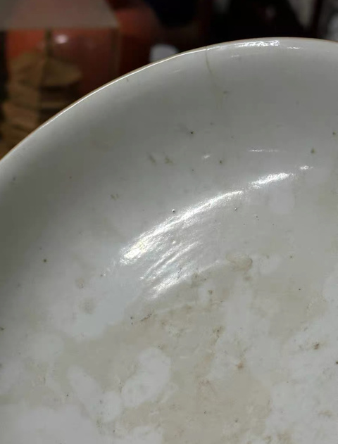古玩陶瓷乾隆蘆雁紋碗真品鑒賞圖