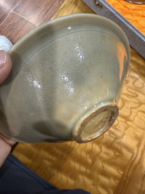 古玩陶瓷耀州窯青釉碗真品鑒賞圖