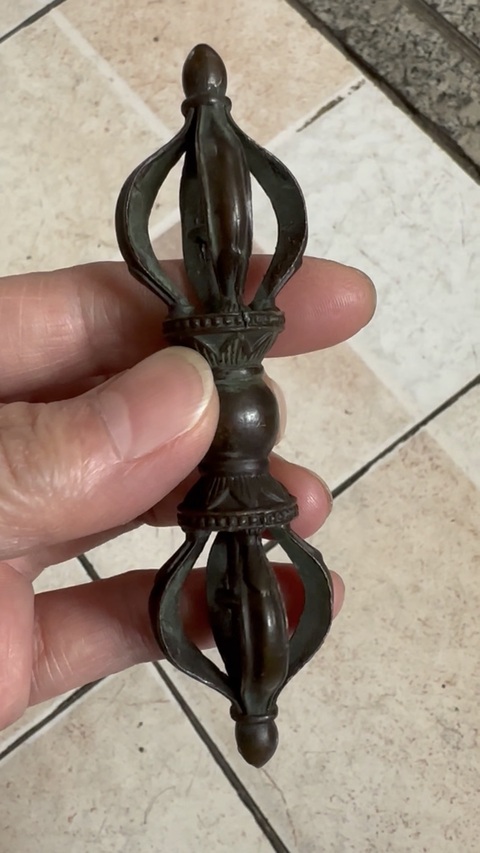 古玩銅器金剛杵真品鑒賞圖