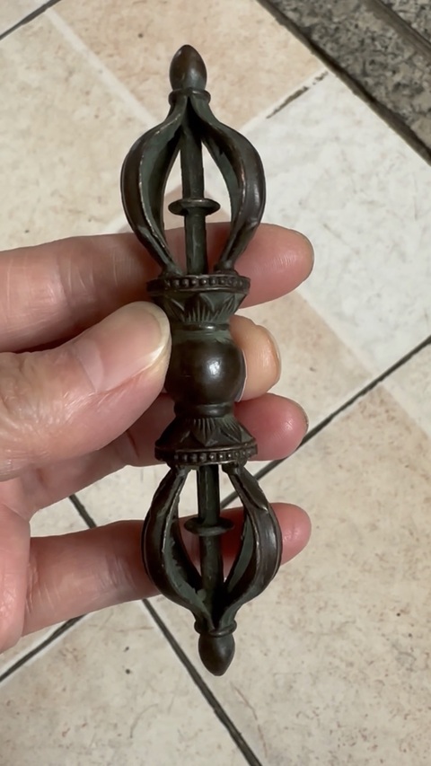 古玩銅器金剛杵真品鑒賞圖