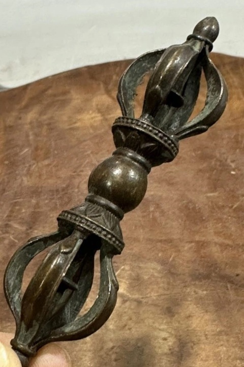 古玩銅器金剛杵真品鑒賞圖