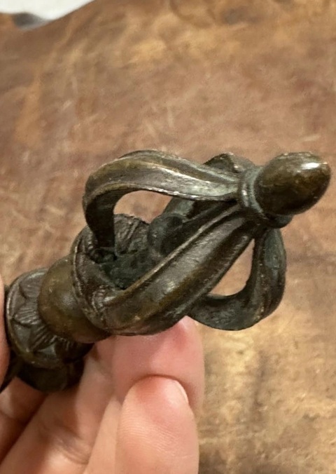 古玩銅器金剛杵真品鑒賞圖