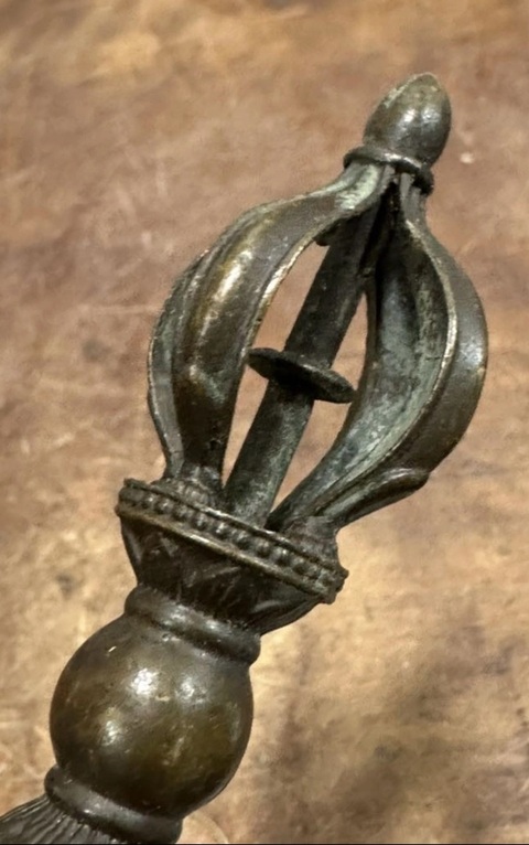 古玩銅器金剛杵真品鑒賞圖