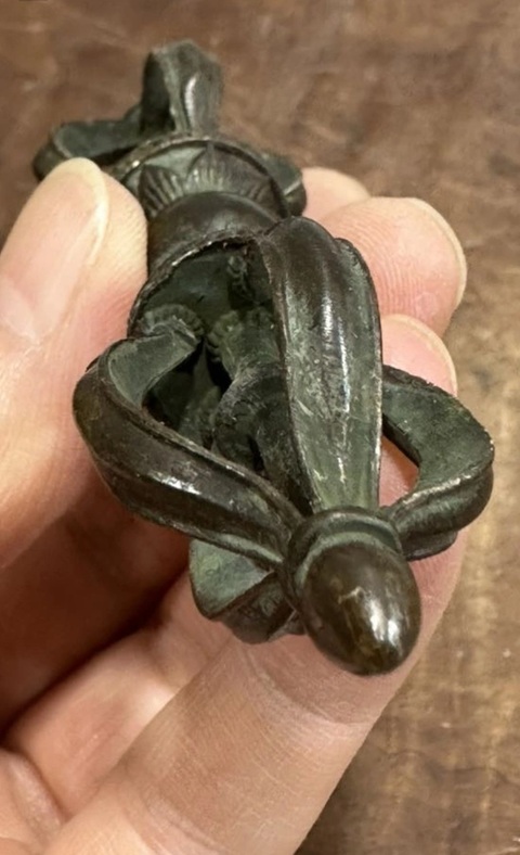 古玩銅器金剛杵真品鑒賞圖