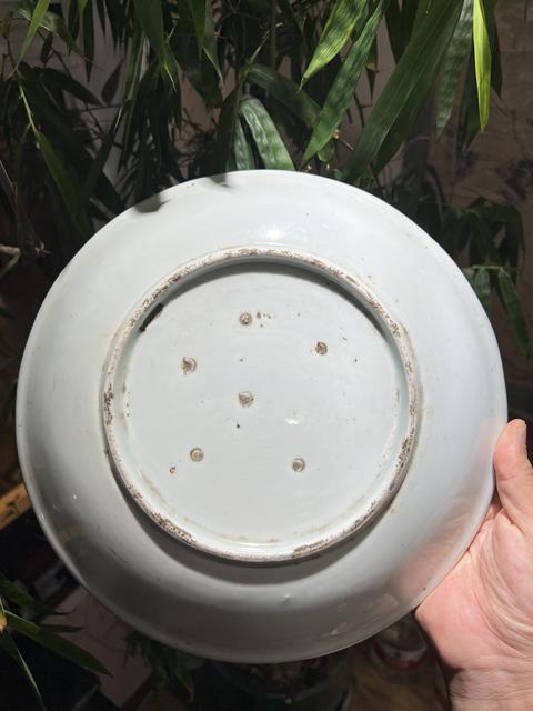 古玩陶瓷民國青花盤真品鑒賞圖