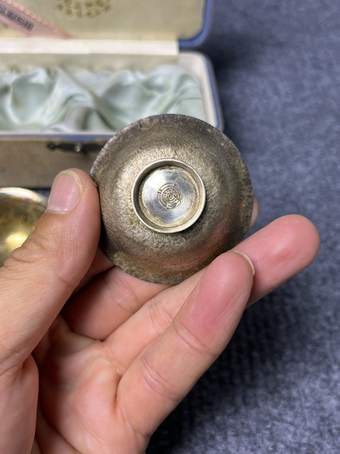 古玩雜項銀杯子拍賣，當前價格1288元