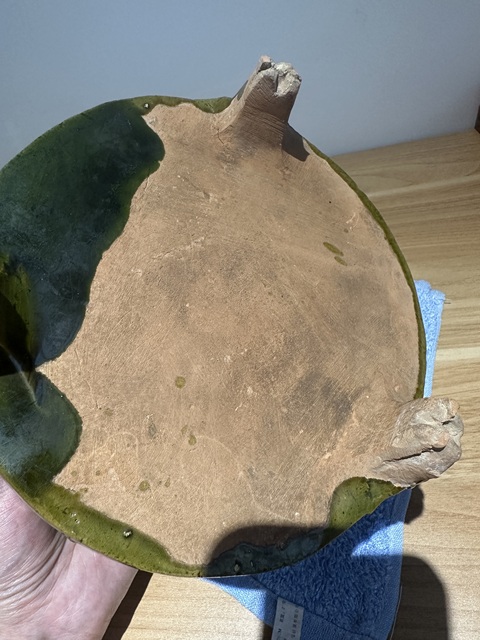古玩陶瓷綠釉博山奩真品鑒賞圖
