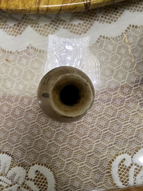 古玩陶瓷褐釉玉壺春瓶真品鑒賞圖