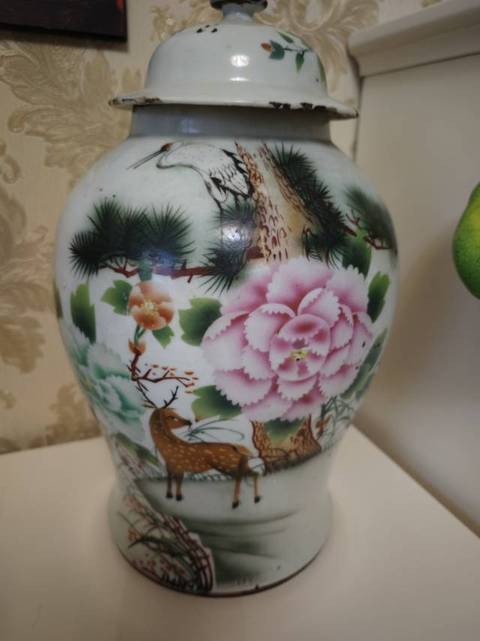 古玩陶瓷刷花蓋罐真品鑒賞圖