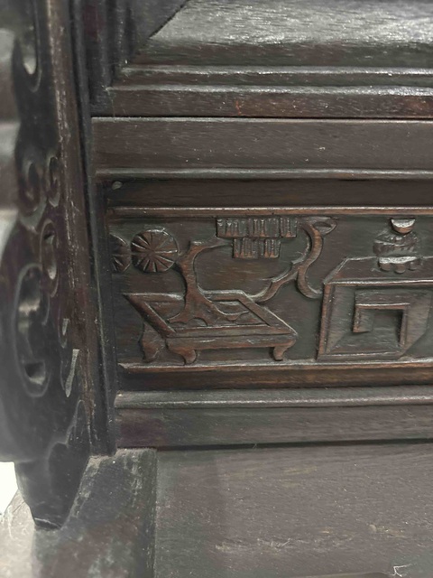 古玩陶瓷桃紋粉彩瓷板畫真品鑒賞圖