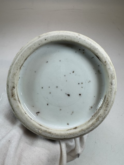 古玩陶瓷青花人物故事紋筆筒真品鑒賞圖