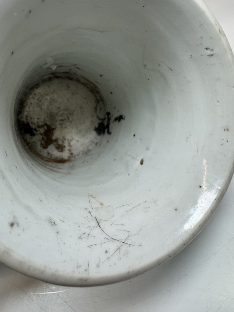 古玩陶瓷青花人物故事紋筆筒真品鑒賞圖