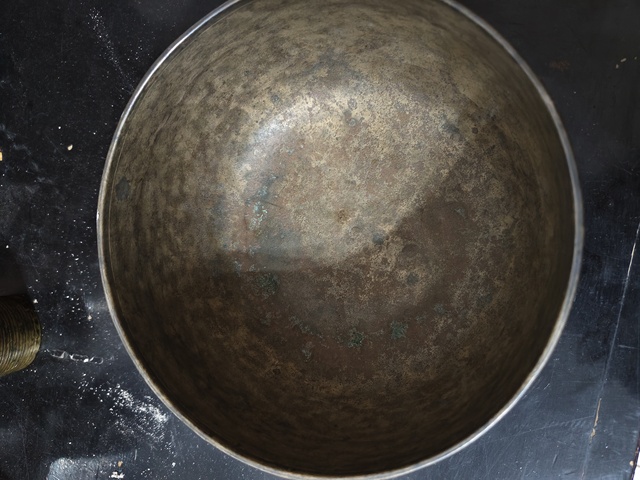 古玩銅器銅缽真品鑒賞圖