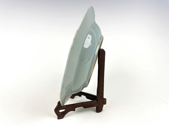 古玩陶瓷清早期·青花博古清貢盤真品鑒賞圖