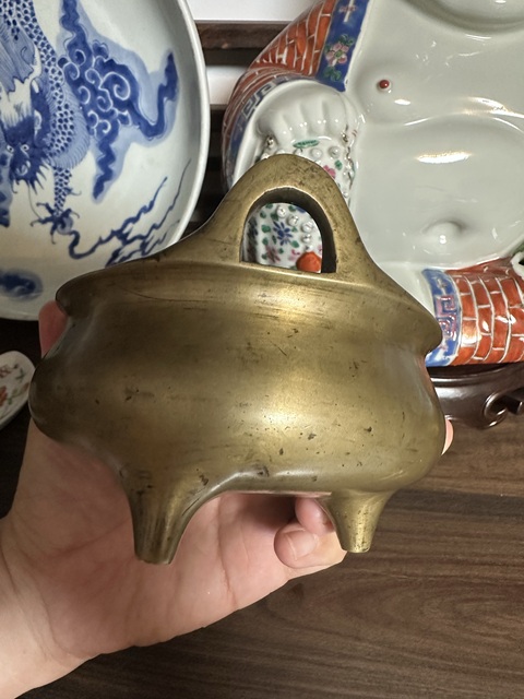 古玩銅器銅爐拍賣，當前價格12500元