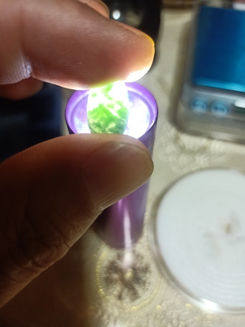 古玩玉器天然翡翠A貨戒面真品鑒賞圖