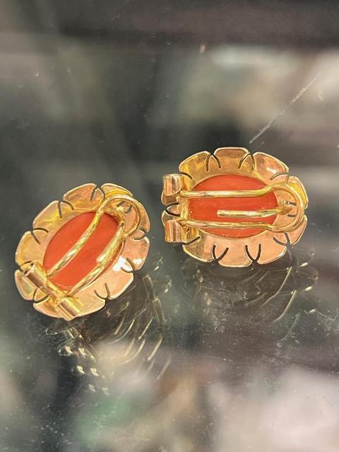 古玩玉器深海寶石耳夾真品鑒賞圖