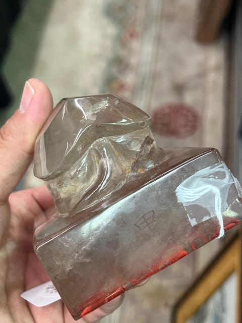 古玩玉器仿古龜扭印真品鑒賞圖